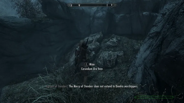 Filon de minerai de corindon