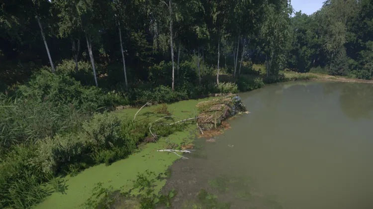 Überflutetes Häuschen