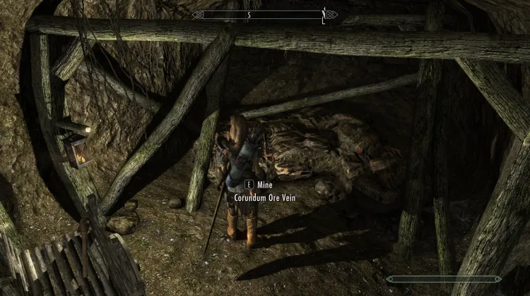 Veine de minerai de corindon