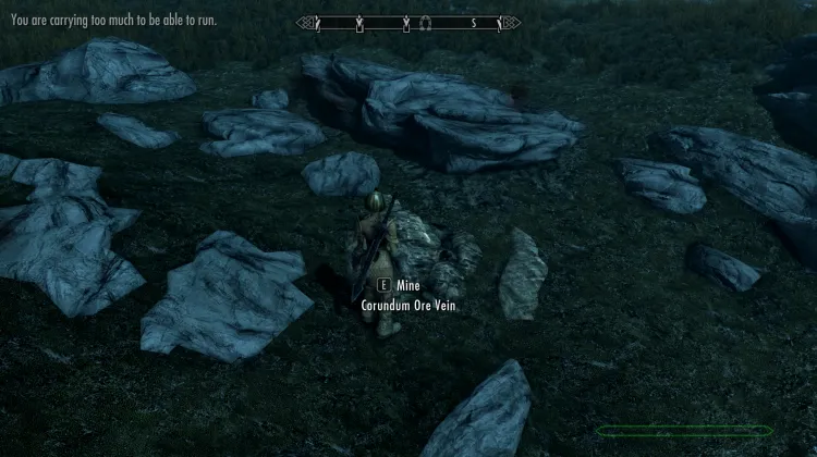 Filon de minerai de corindon