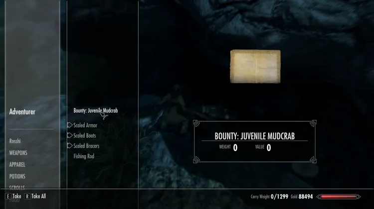 Bounty: Juvenile Mudcrab