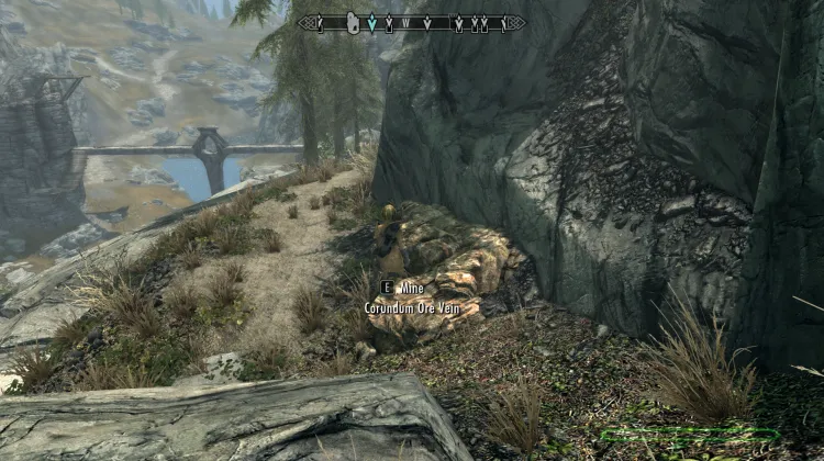 Veine de minerai de corindon