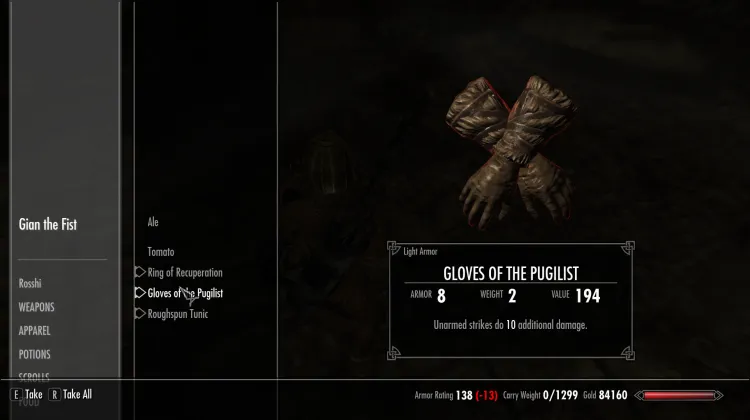 Gloves of the pugulist