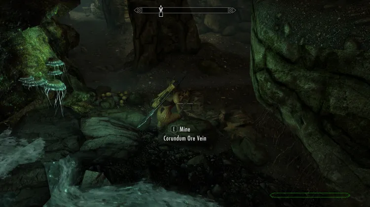 Filon de minerai de corindon