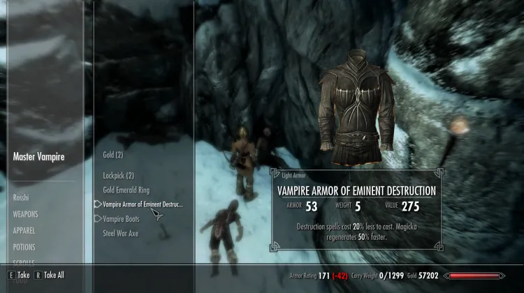 Vampire armor of eminent destruction