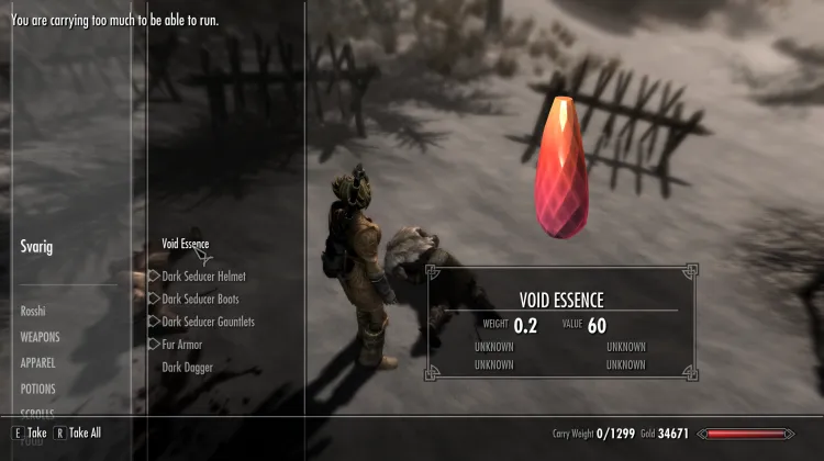 Ingredients and Scrolls