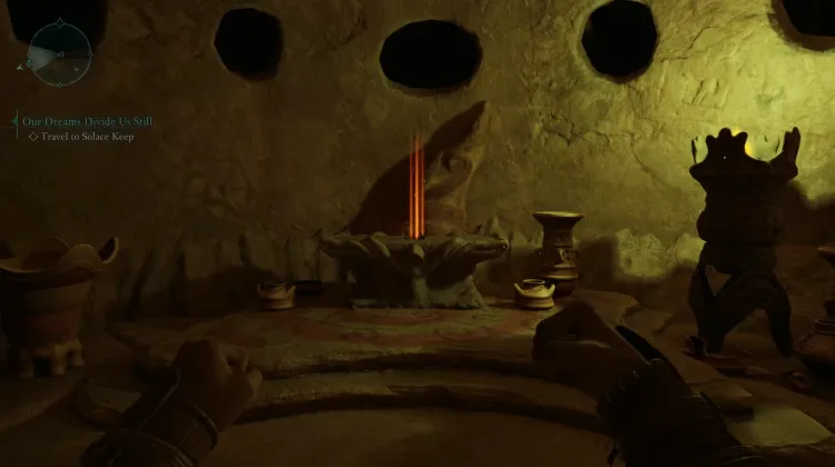 Geweih des verfolgten Hirsches