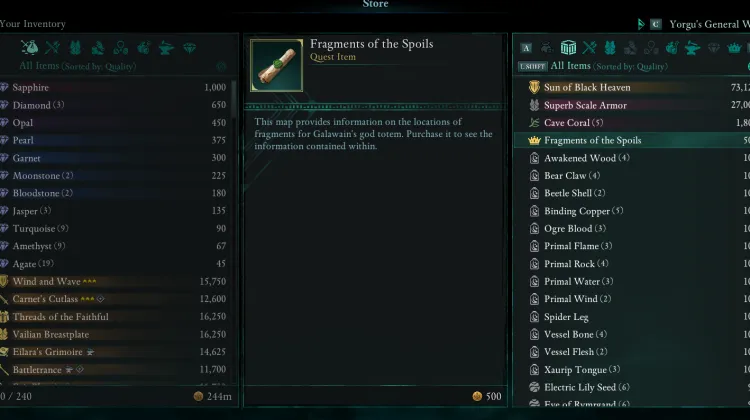 Fragment of the Spoils