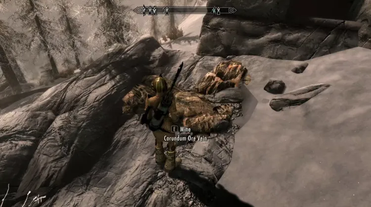 Filon de minerai de corindon