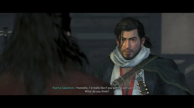 Parler à Ryoma à l'auberge Sakura