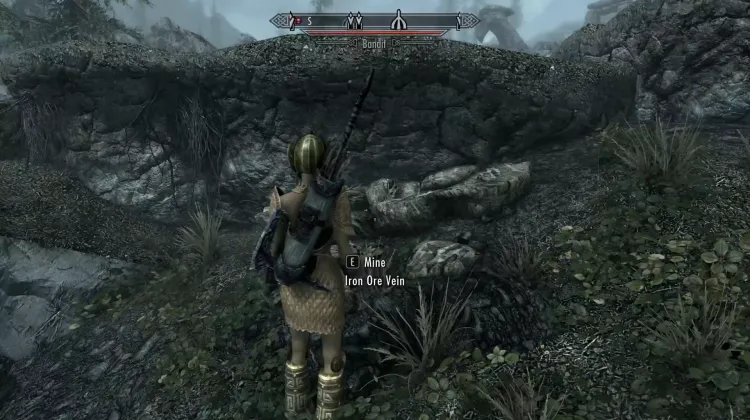 Filon de minerai de fer