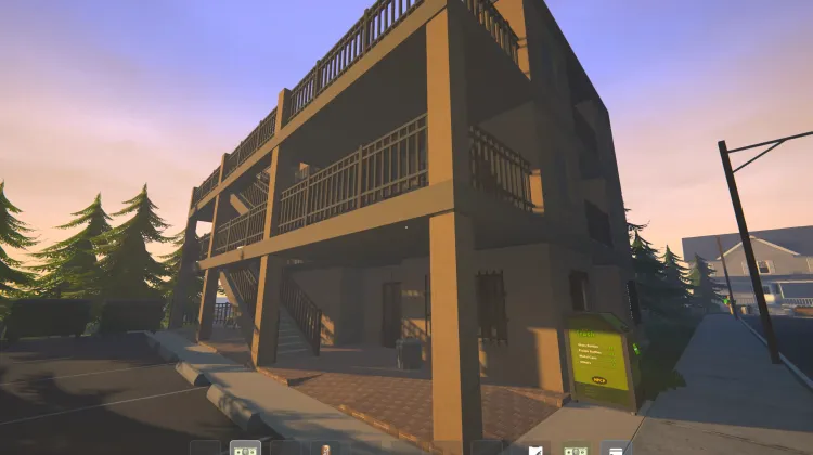 Brown Apartment Block