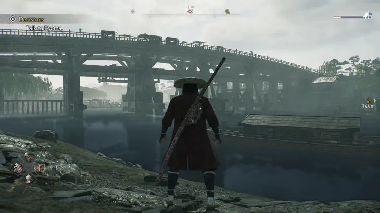 Barcos de placer y Puente Azuma