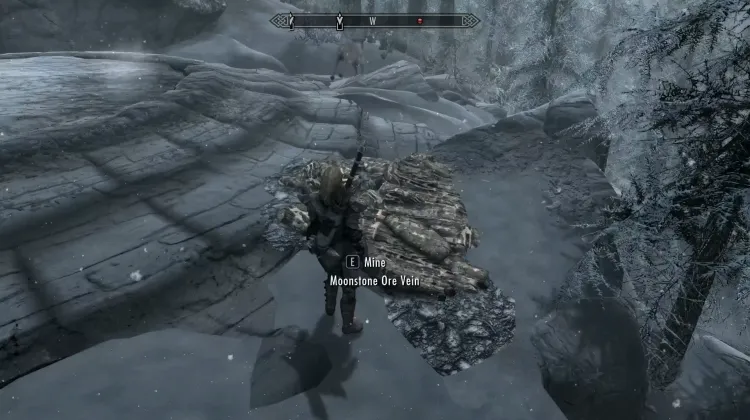 Filon de minerai de pierre de lune