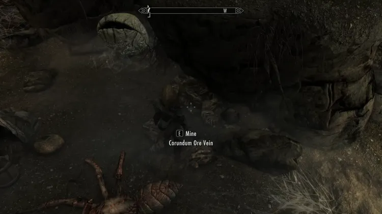 Filon de minerai de corindon