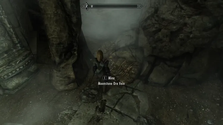 Filon de minerai de pierre de lune