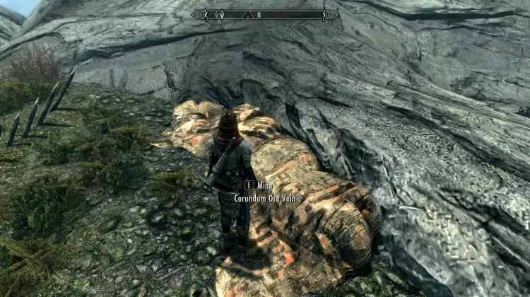 Filon de minerai de corindon