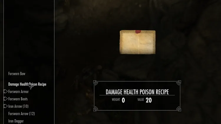 Damage Health Poison Recipe