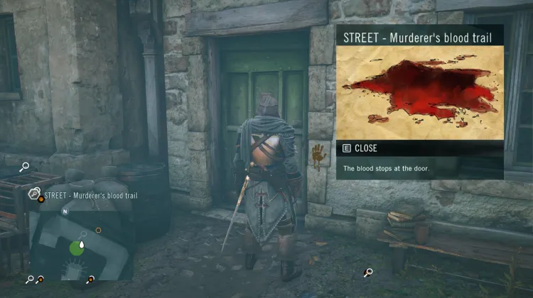 Murderer's blood trail 7