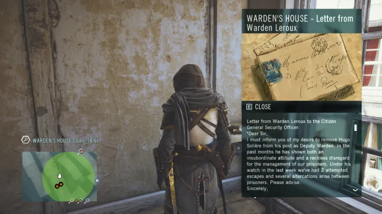 Letter from Warden Leroux