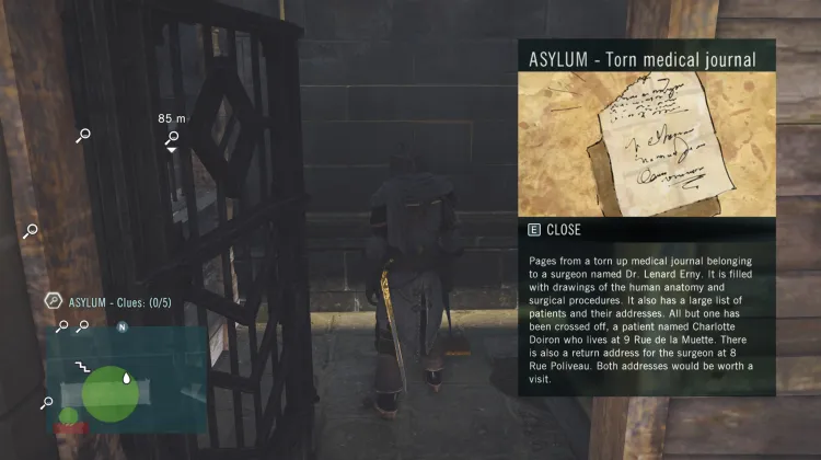 Torn medical journal