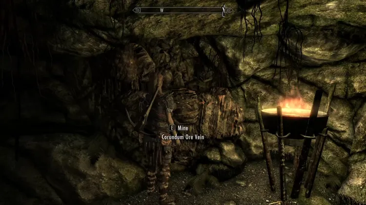 Filon de minerai de corindon