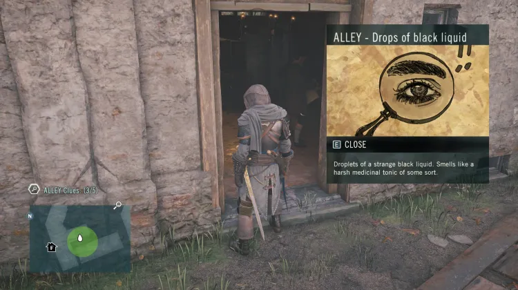 Drops of black liquid