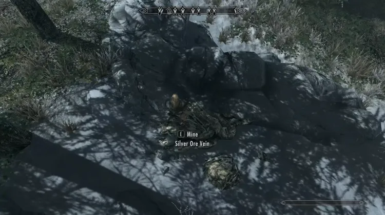 Filon de minerai d'argent