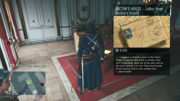 Letter from victim's friend