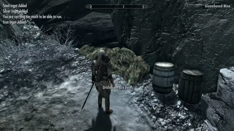 Filon de minerai d'orichalque