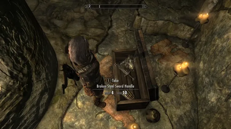 Broken Steel Sword Handle