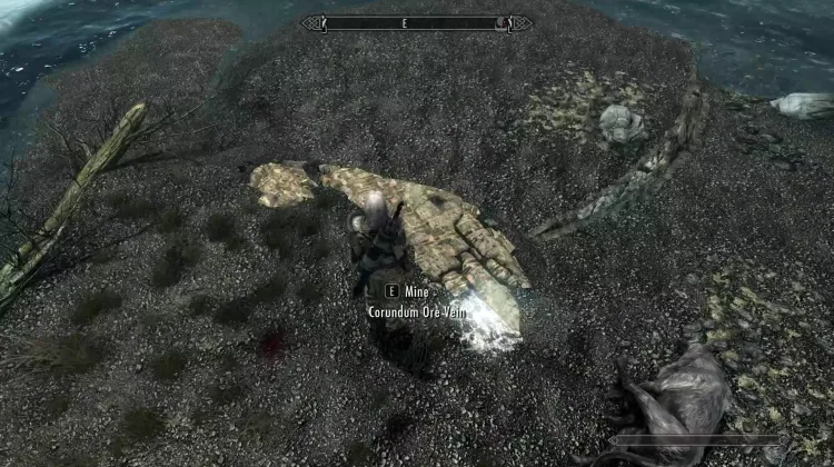 Filon de minerai de corindon