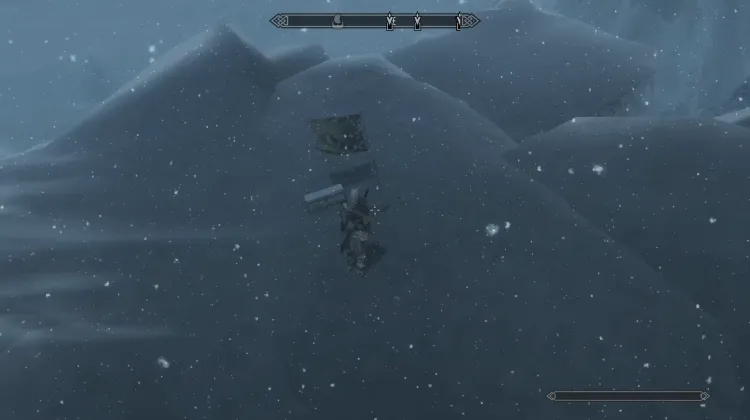 A skeleton raising a flag