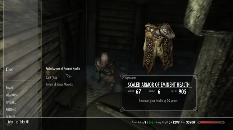 Scaled armor of eminent health