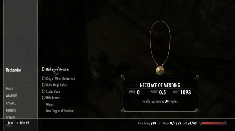 Necklace  of Mending