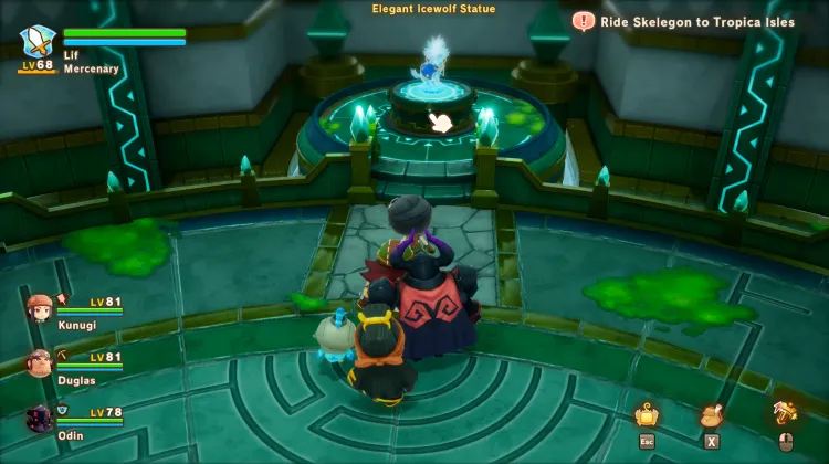 Elegant Icewolf Statue