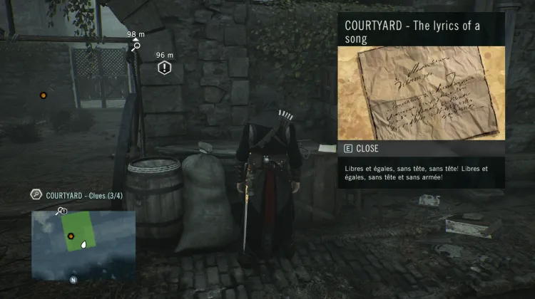 The lyrics of a song