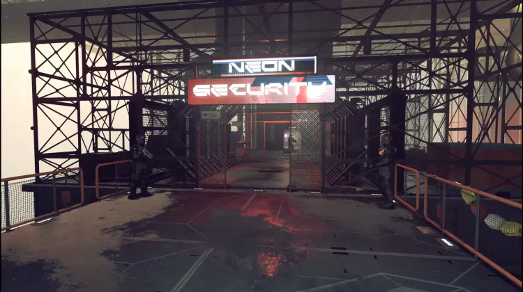 Neon Security Checkpoint