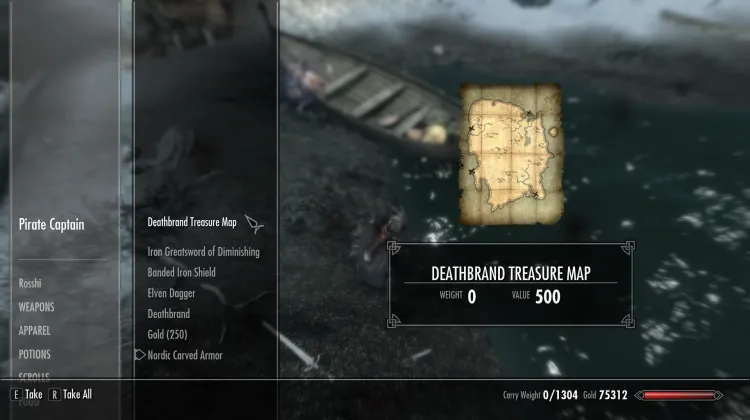 Todesbrand-Schatzkarte