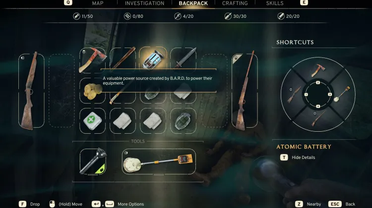 Batterie atomique trouvée