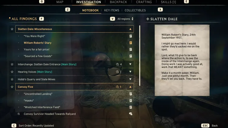 Journal de William Roberts