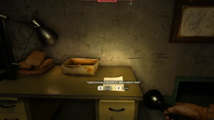 Interesse Indesejável, Novembro de 1948