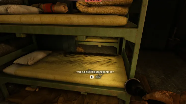 Fahrzeugbunker-Lagerraumschlüssel