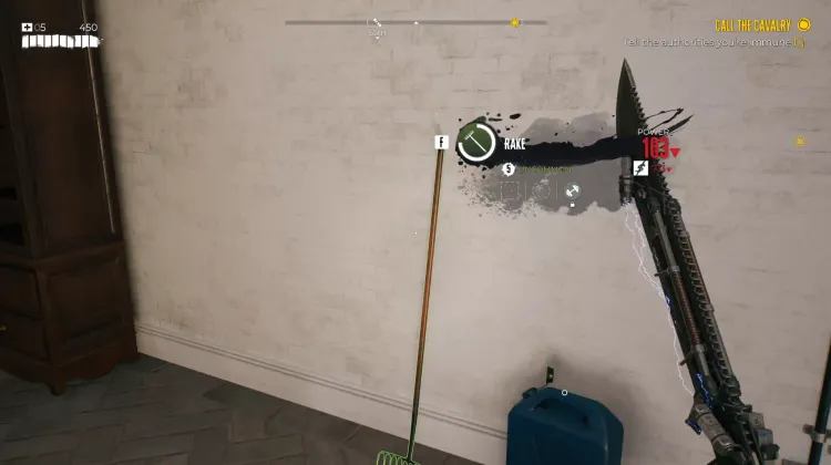 Rechen und Stahlrohr