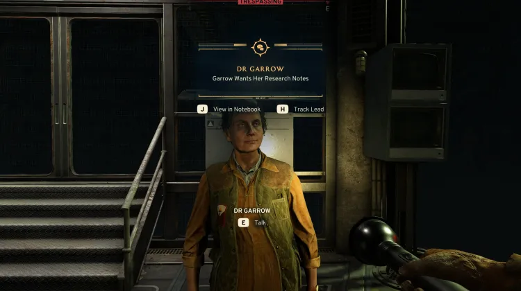 Garrow veut ses notes de recherche