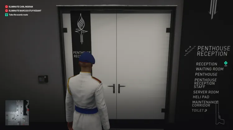 Porta Trancada da Recepção da Cobertura