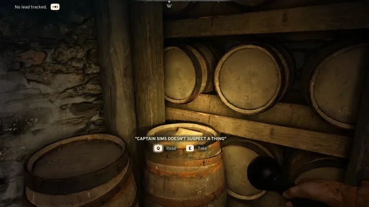 Kapitän Sims schöpft keinen Verdacht