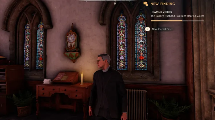 Der Ehemann des Bäckers hört Stimmen