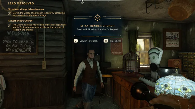 Mit Morris auf Wunsch des Vikars verhandelt