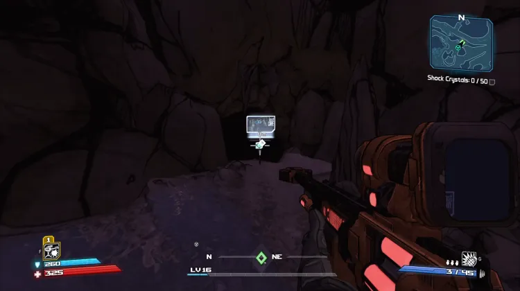 Map Exit to Lost Cave